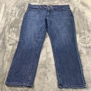 Levis Jeans Boyfriend Womens Size 33 M Relaxed Straight Medium Wash Fit Denim